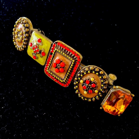 Nordstrom’s beautiful and colorful crystal hair barrette.  NWOT. - Picture 2 of 3